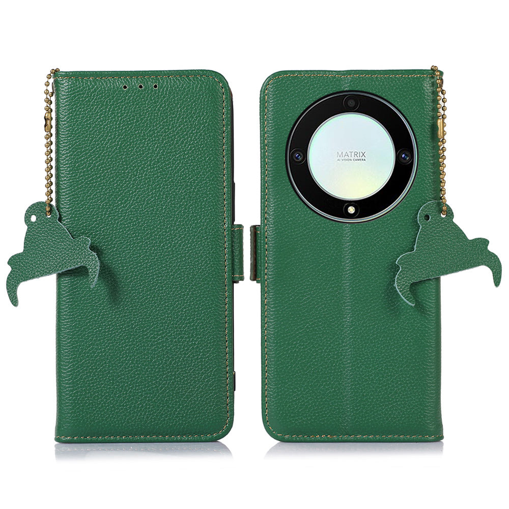 Genuine Leather Phone Case For Honor X40 5G X9a 5G Magic5 Lite 5G RFID Blocking Wallet Protective Cell Phone Cover with Stand Genuine Leather Phone Case For Honor X40 5G X9a 5G Magic5 Lite 5G RFID Blocking Wallet Protective Cell Phone Cover with Stand